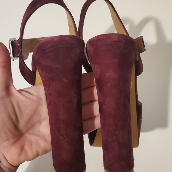 Steve Madden Jillyy Suede Platform Heels - Picture 6 of 12